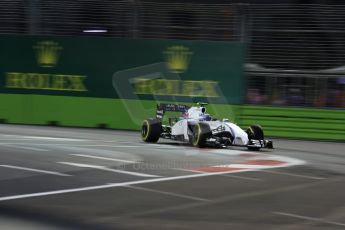 World © Octane Photographic Ltd. Friday 19th September 2014, Singapore Grand Prix, Marina Bay. - Formula 1 Practice 1. Williams Martini Racing FW36 – Felipe Massa. Digital Ref: 1118LB1D9944