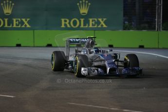 World © Octane Photographic Ltd. Friday 19th September 2014, Singapore Grand Prix, Marina Bay. - Formula 1 Practice 1. Mercedes AMG Petronas F1 W05 - Nico Rosberg. Digital Ref: