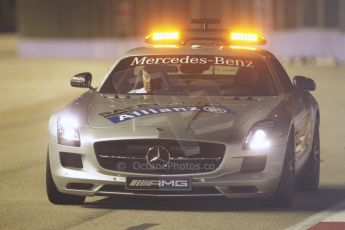 World © Octane Photographic Ltd. Friday 19th September 2014, Singapore Grand Prix, Marina Bay. - Formula 1 Practice 2. Mercedes SLS AMG GT Safety Car. Digital Ref:
