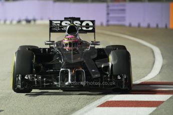 World © Octane Photographic Ltd. Friday 19th September 2014, Singapore Grand Prix, Marina Bay. - Formula 1 Practice 2. McLaren Mercedes MP4/29 - Jenson Button. Digital Ref: