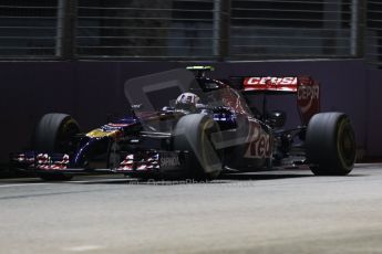 World © Octane Photographic Ltd. Friday 19th September 2014, Singapore Grand Prix, Marina Bay. - Formula 1 Practice 2. Scuderia Toro Rosso STR 9 – Daniil Kvyat. Digital Ref: