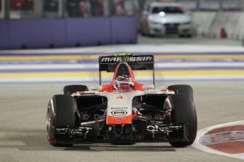 World © Octane Photographic Ltd. Friday 19th September 2014, Singapore Grand Prix, Marina Bay. - Formula 1 Practice 2. Marussia F1 Team MR03 – Max Chilton. Digital Ref: