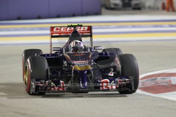 World © Octane Photographic Ltd. Friday 19th September 2014, Singapore Grand Prix, Marina Bay. - Formula 1 Practice 2. Scuderia Toro Rosso STR 9 – Daniil Kvyat. Digital Ref: