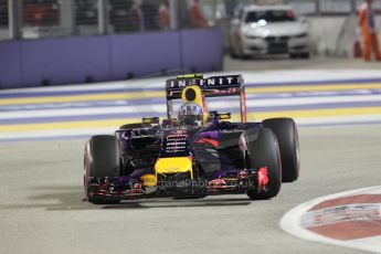 World © Octane Photographic Ltd. Friday 19th September 2014, Singapore Grand Prix, Marina Bay. - Formula 1 Practice 2. Infiniti Red Bull Racing RB10 – Daniel Ricciardo. Digital Ref: