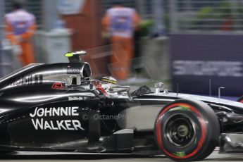 World © Octane Photographic Ltd. Friday 19th September 2014, Singapore Grand Prix, Marina Bay. - Formula 1 Practice 2. McLaren Mercedes MP4/29 – Kevin Magnussen. Digital Ref: