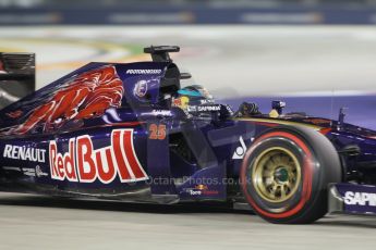 World © Octane Photographic Ltd. Friday 19th September 2014, Singapore Grand Prix, Marina Bay. - Formula 1 Practice 2. Scuderia Toro Rosso STR9 - Jean-Eric Vergne. Digital Ref: