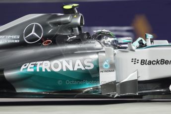 World © Octane Photographic Ltd. Friday 19th September 2014, Singapore Grand Prix, Marina Bay. - Formula 1 Practice 2. Mercedes AMG Petronas F1 W05 - Nico Rosberg. Digital Ref: