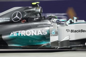 World © Octane Photographic Ltd. Friday 19th September 2014, Singapore Grand Prix, Marina Bay. - Formula 1 Practice 2. Mercedes AMG Petronas F1 W05 - Nico Rosberg. Digital Ref: