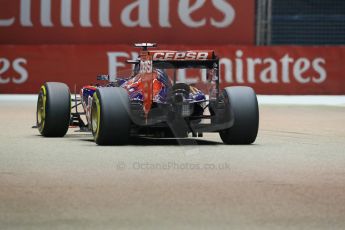 World © Octane Photographic Ltd. Friday 19th September 2014, Singapore Grand Prix, Marina Bay. - Formula 1 Practice 2. Scuderia Toro Rosso STR9 - Jean-Eric Vergne. Digital Ref: