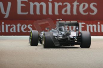 World © Octane Photographic Ltd. Friday 19th September 2014, Singapore Grand Prix, Marina Bay. - Formula 1 Practice 2. Mercedes AMG Petronas F1 W05 – Lewis Hamilton. Digital Ref: