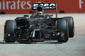 World © Octane Photographic Ltd. Friday 19th September 2014, Singapore Grand Prix, Marina Bay. - Formula 1 Practice 2. McLaren Mercedes MP4/29 – Kevin Magnussen. Digital Ref: