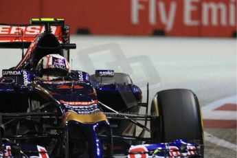 World © Octane Photographic Ltd. Friday 19th September 2014, Singapore Grand Prix, Marina Bay. - Formula 1 Practice 2. Scuderia Toro Rosso STR 9 – Daniil Kvyat. Digital Ref: