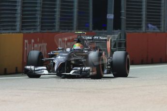 World © Octane Photographic Ltd. Friday 19th September 2014, Singapore Grand Prix, Marina Bay. - Formula 1 Practice 2. Sauber C33 – Esteban Gutierrez. Digital Ref :