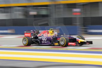 World © Octane Photographic Ltd. Saturday 20th September 2014, Singapore Grand Prix, Marina Bay. - Formula 1 Practice 3. Infiniti Red Bull Racing RB10 – Daniel Ricciardo. Digital Ref: