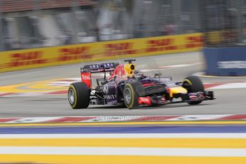 World © Octane Photographic Ltd. Saturday 20th September 2014, Singapore Grand Prix, Marina Bay. Formula 1 Practice 3. Infiniti Red Bull Racing RB10 - Sebastian Vettel. Digital Ref: