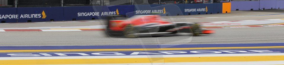 World © Octane Photographic Ltd. Saturday 20th September 2014, Singapore Grand Prix, Marina Bay. - Formula 1 Practice 3. Marussia F1 Team MR03 – Max Chilton. Digital Ref: