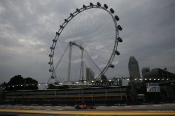 World © Octane Photographic Ltd. Saturday 20th September 2014, Singapore Grand Prix, Marina Bay. - Formula 1 Practice 3. Scuderia Ferrari F14T – Kimi Raikkonen. Digital Ref: