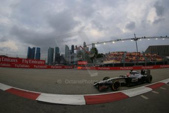 World © Octane Photographic Ltd. Saturday 20th September 2014, Singapore Grand Prix, Marina Bay. - Formula 1 Practice 3. McLaren Mercedes MP4/29 - Jenson Button. Digital Ref: