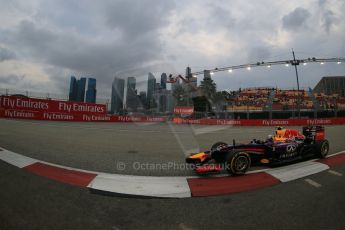 World © Octane Photographic Ltd. Saturday 20th September 2014, Singapore Grand Prix, Marina Bay. - Formula 1 Practice 3. Infiniti Red Bull Racing RB10 – Daniel Ricciardo. Digital Ref: