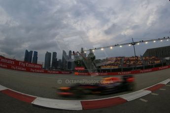 World © Octane Photographic Ltd. Saturday 20th September 2014, Singapore Grand Prix, Marina Bay. Formula 1 Practice 3. Infiniti Red Bull Racing RB10 - Sebastian Vettel. Digital Ref: