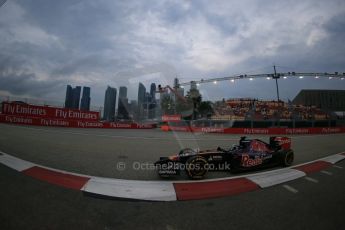 World © Octane Photographic Ltd. Saturday 20th September 2014, Singapore Grand Prix, Marina Bay. - Formula 1 Practice 3. Scuderia Toro Rosso STR9 - Jean-Eric Vergne. Digital Ref: