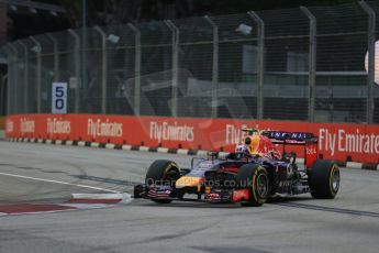World © Octane Photographic Ltd. Saturday 20th September 2014, Singapore Grand Prix, Marina Bay. - Formula 1 Practice 3. Infiniti Red Bull Racing RB10 – Daniel Ricciardo. Digital Ref: