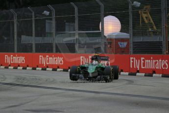 World © Octane Photographic Ltd. Saturday 20th September 2014, Singapore Grand Prix, Marina Bay. - Formula 1 Practice 3. Caterham F1 Team CT05 – Marcus Ericsson. Digital Ref: