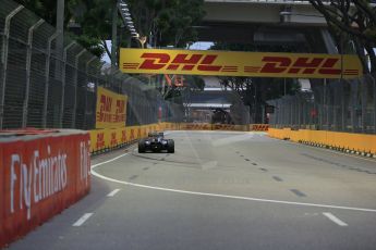 World © Octane Photographic Ltd. Saturday 20th September 2014, Singapore Grand Prix, Marina Bay. - Formula 1 Practice 3. McLaren Mercedes MP4/29 - Jenson Button. Digital Ref: