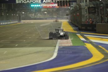 World © Octane Photographic Ltd. Saturday 20th September 2014, Singapore Grand Prix, Marina Bay. - Formula 1 Qualifying. Mercedes AMG Petronas F1 W05 - Nico Rosberg. Digital Ref: 1124CB1D9308