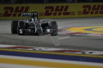 World © Octane Photographic Ltd. Saturday 20th September 2014, Singapore Grand Prix, Marina Bay. - Formula 1 Qualifying. Mercedes AMG Petronas F1 W05 - Nico Rosberg. Digital Ref: 1124CB1D9657