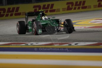 World © Octane Photographic Ltd. Saturday 20th September 2014, Singapore Grand Prix, Marina Bay. - Formula 1 Qualifying. Caterham F1 Team CT05 – Marcus Ericsson. Digital Ref: 1124CB1D9711