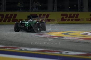 World © Octane Photographic Ltd. Saturday 20th September 2014, Singapore Grand Prix, Marina Bay. - Formula 1 Qualifying. Caterham F1 Team CT05 – Kamui Kobayashi. Digital Ref: 1124CB1D9760