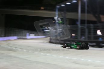 World © Octane Photographic Ltd. Saturday 20th September 2014, Singapore Grand Prix, Marina Bay. - Formula 1 Qualifying. Caterham F1 Team CT05 – Kamui Kobayashi. Digital Ref: 1124LB1D2140