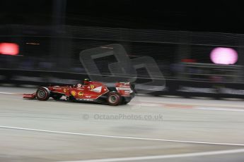 World © Octane Photographic Ltd. Saturday 20th September 2014, Singapore Grand Prix, Marina Bay. - Formula 1 Qualifying. Scuderia Ferrari F14T – Kimi Raikkonen. Digital Ref: 1124LB1D2476