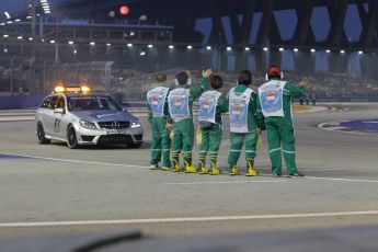 World © Octane Photographic Ltd. Sunday 21st September 2014, Singapore Grand Prix, Marina Bay. - Formula 1 Race paramedic inspection. Digital Ref: 1127CB1D0991