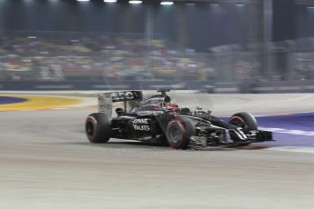 World © Octane Photographic Ltd. Saturday 20th September 2014, Singapore Grand Prix, Marina Bay. - Formula 1 Race outlap. McLaren Mercedes MP4/29 - Jenson Button. Digital Ref: 1127CB1D1009