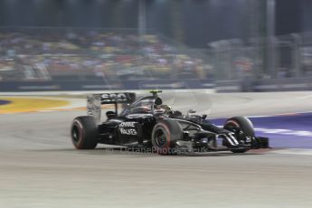 World © Octane Photographic Ltd. Saturday 20th September 2014, Singapore Grand Prix, Marina Bay. - Formula 1 Race outlap. McLaren Mercedes MP4/29 – Kevin Magnussen. Digital Ref: 1127CB1D1015