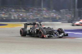 World © Octane Photographic Ltd. Saturday 20th September 2014, Singapore Grand Prix, Marina Bay. - Formula 1 Race outlap. Sauber C33 – Adrian Sutil. Digital Ref: 1127CB1D1042