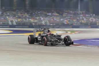 World © Octane Photographic Ltd. Saturday 20th September 2014, Singapore Grand Prix, Marina Bay. - Formula 1 Race outlap. McLaren Mercedes MP4/29 - Jenson Button. Digital Ref: 1127CB1D1060