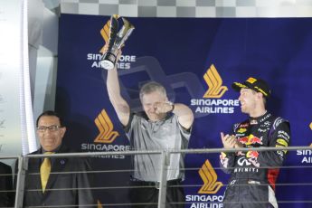 World © Octane Photographic Ltd. Sunday 21st September 2014, Singapore Grand Prix, Marina Bay. - Formula 1 Podium. Digital Ref: