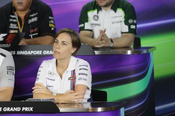 World © Octane Photographic Ltd. Friday 19th September 2014, Singapore Grand Prix, Marina Bay. - Formula 1 Team Personnel Press Conference. Digital Ref: