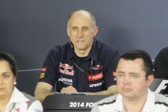 World © Octane Photographic Ltd. Friday 19th September 2014, Singapore Grand Prix, Marina Bay. - Formula 1 Team Personnel Press Conference - Franz Tost - Scuderia Toro Rosso. Digital Ref: