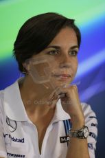 World © Octane Photographic Ltd. Friday 19th September 2014, Singapore Grand Prix, Marina Bay. - Formula 1 Team Personnel Press Conference - Williams Martini Racing - Claire Williams. Digital Ref: