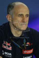 World © Octane Photographic Ltd. Friday 19th September 2014, Singapore Grand Prix, Marina Bay. - Formula 1 Team Personnel Press Conference - Franz Tost - Scuderia Toro Rosso. Digital Ref: