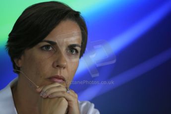 World © Octane Photographic Ltd. Friday 19th September 2014, Singapore Grand Prix, Marina Bay. - Formula 1 Team Personnel Press Conference - Williams Martini Racing - Claire Williams. Digital Ref: