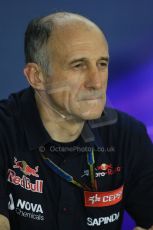 World © Octane Photographic Ltd. Friday 19th September 2014, Singapore Grand Prix, Marina Bay. - Formula 1 Team Personnel Press Conference - Franz Tost - Scuderia Toro Rosso. Digital Ref: