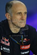 World © Octane Photographic Ltd. Friday 19th September 2014, Singapore Grand Prix, Marina Bay. - Formula 1 Team Personnel Press Conference - Franz Tost - Scuderia Toro Rosso. Digital Ref: