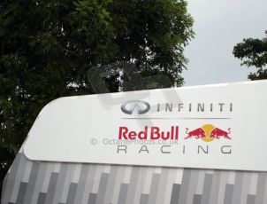 World © Octane Photographic Ltd. Saturday 20th September 2014, Singapore Grand Prix, Marina Bay. Formula 1 Paddock. Infiniti Red Bull Racing. Digital Ref: 1122CB1D8171