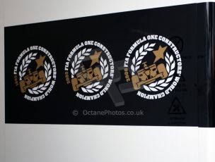 World © Octane Photographic Ltd. Saturday 20th September 2014, Singapore Grand Prix, Marina Bay. Formula 1 Paddock. Lotus F1 Team 3 times constructors champions. Digital Ref: 1122CB1D8182