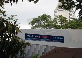 World © Octane Photographic Ltd. Saturday 20th September 2014, Singapore Grand Prix, Marina Bay. Formula 1 Paddock. Williams Martini Racing. Digital Ref: 1122CB1D8188